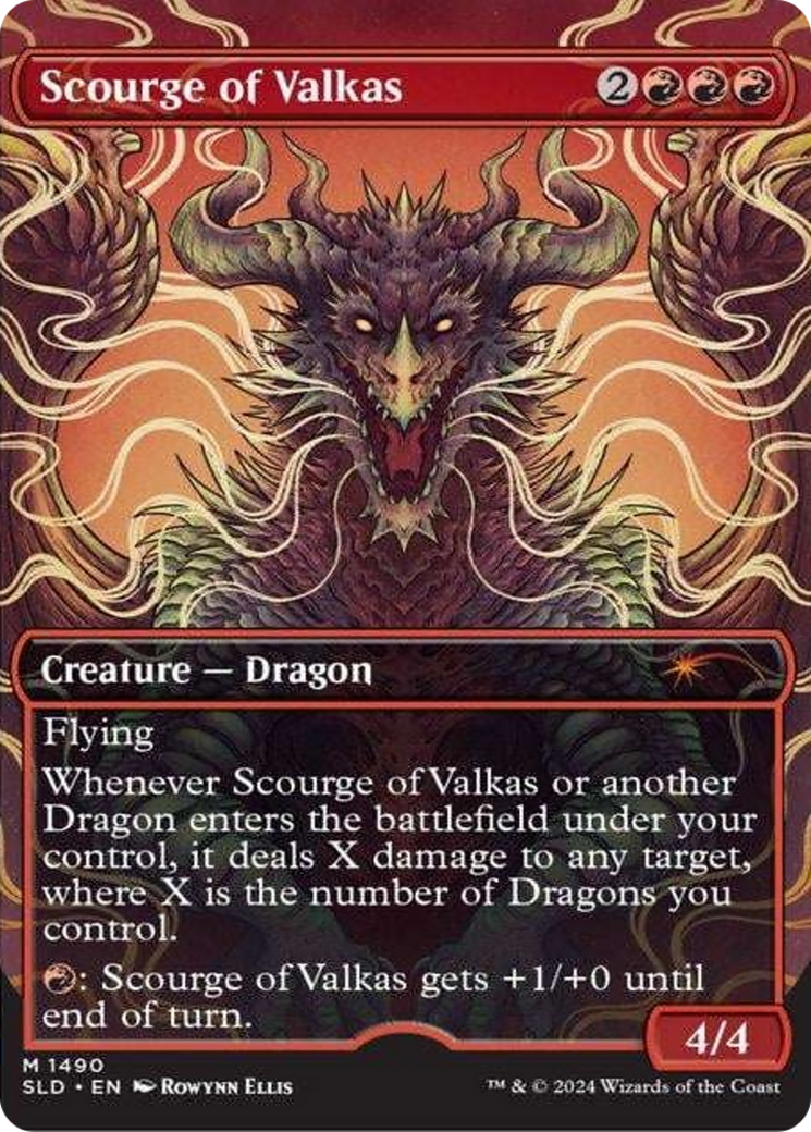 Scourge of Valkas (Rainbow Foil) [Secret Lair Drop Series] | Cards and Coasters CA