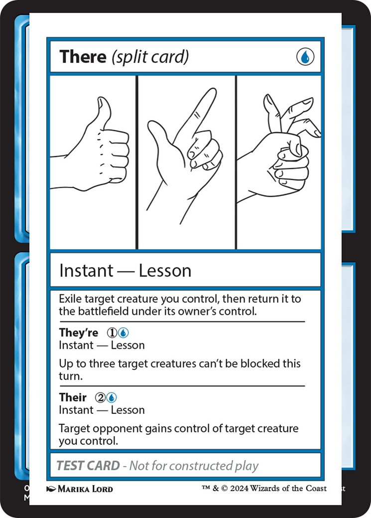 There (Split Card) [Mystery Booster 2 Playtest Cards] | Cards and Coasters CA