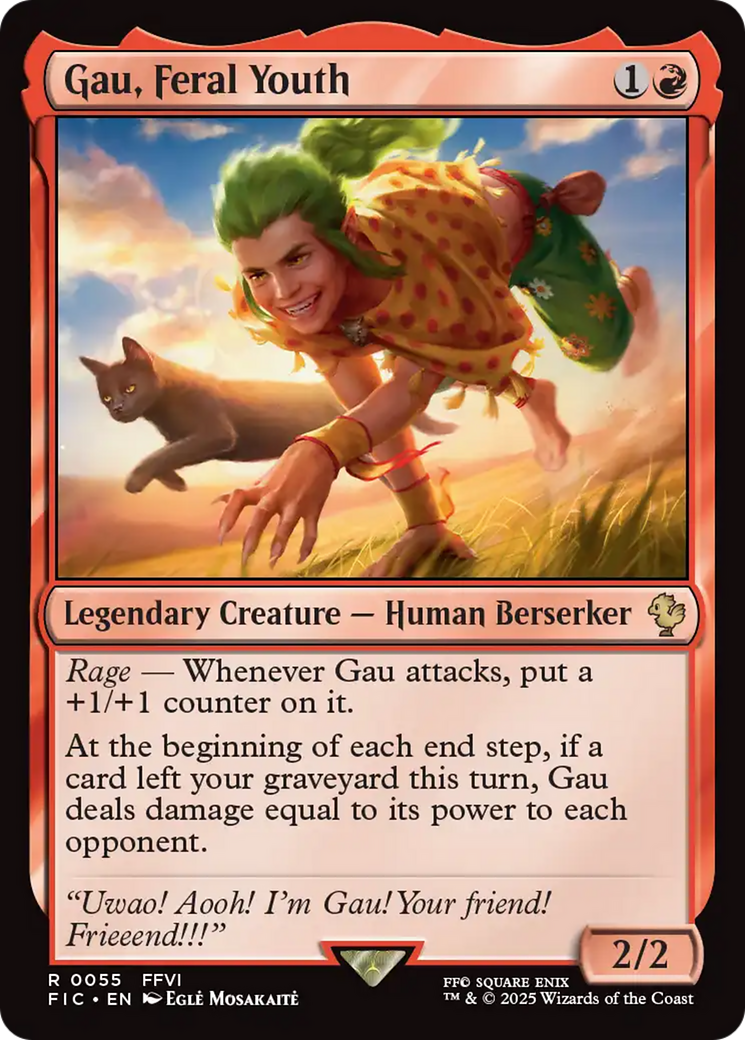 Gau, Feral Youth [FINAL FANTASY Commander] | Cards and Coasters CA