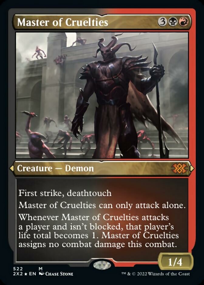 Master of Cruelties (Foil Etched) [Double Masters 2022] | Cards and Coasters CA