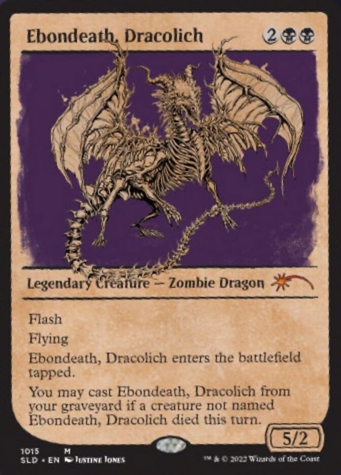 Ebondeath, Dracolich (Showcase) [Secret Lair Drop Series] | Cards and Coasters CA