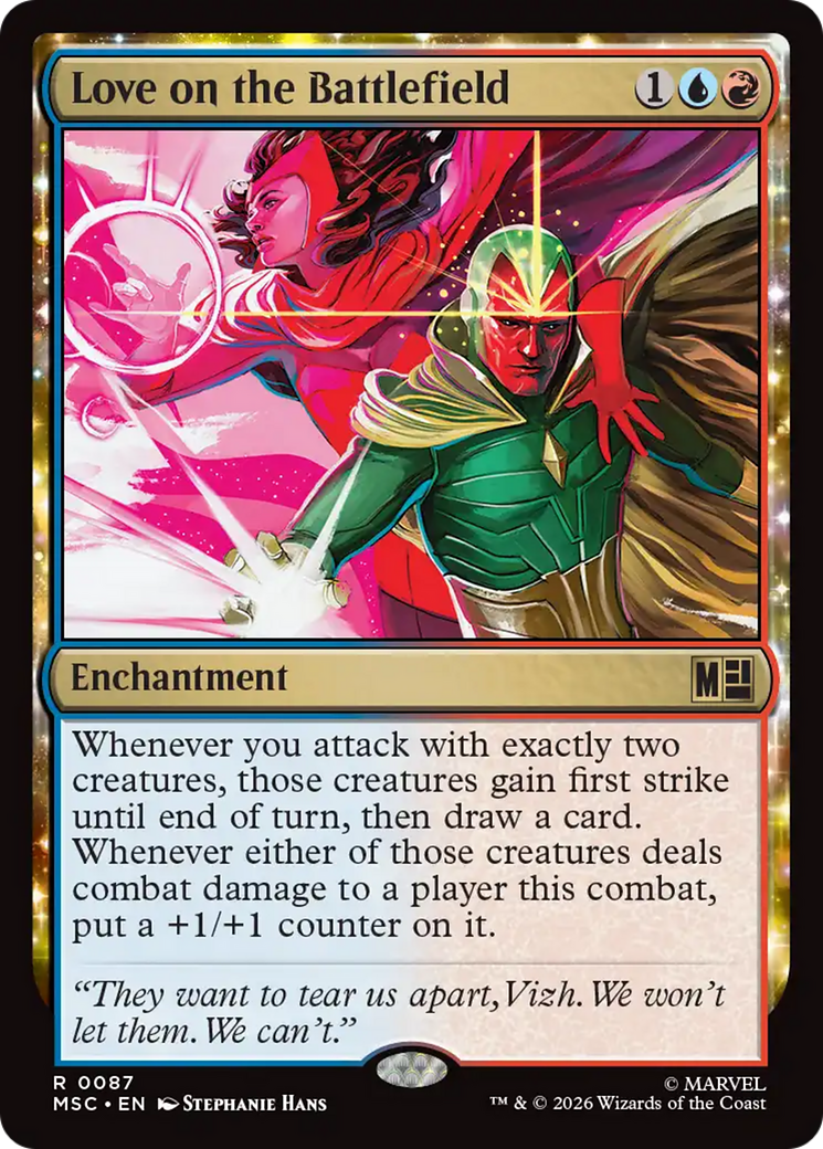 Love on the Battlefield [Marvel Super Heroes Commander] | Cards and Coasters CA