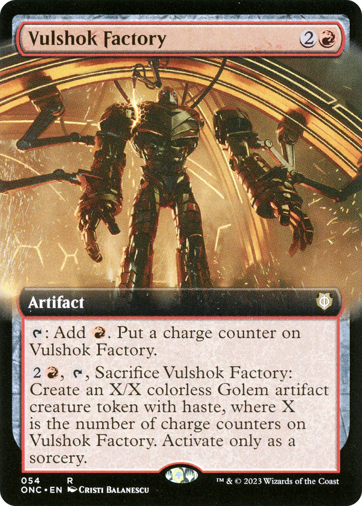 Vulshok Factory (Extended Art) [Phyrexia: All Will Be One Commander] | Cards and Coasters CA