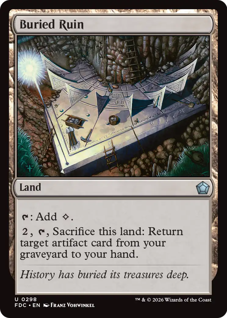 Buried Ruin [Foundations Commander] | Cards and Coasters CA