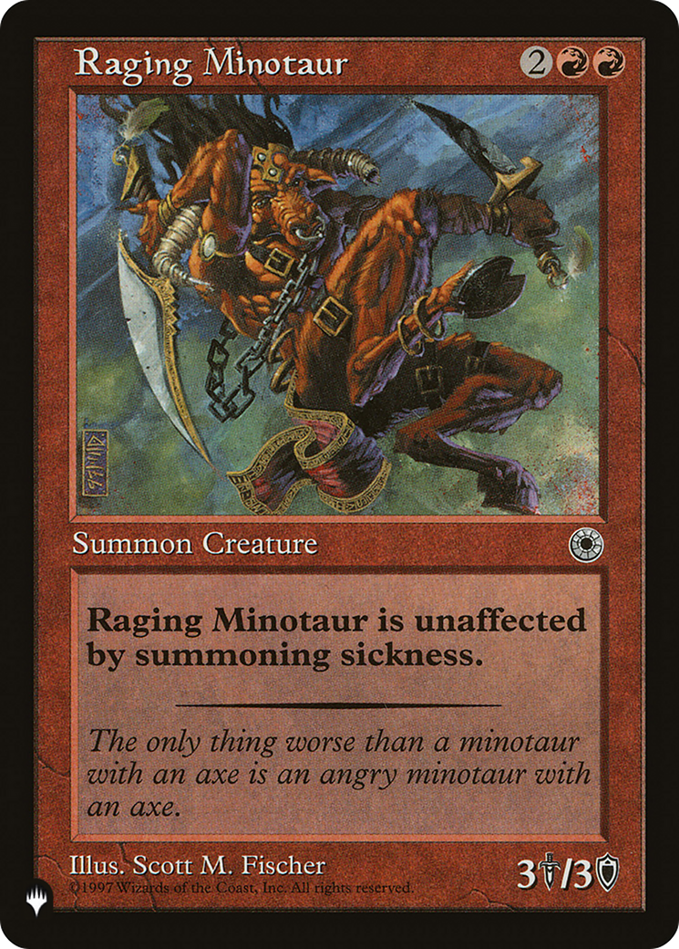 Raging Minotaur [The List Reprints] | Cards and Coasters CA