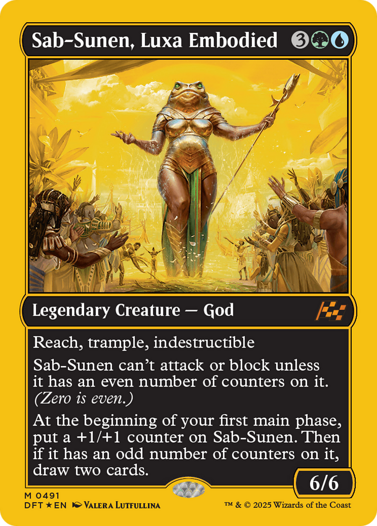 Sab-Sunen, Luxa Embodied (First-Place Foil) [Aetherdrift] | Cards and Coasters CA