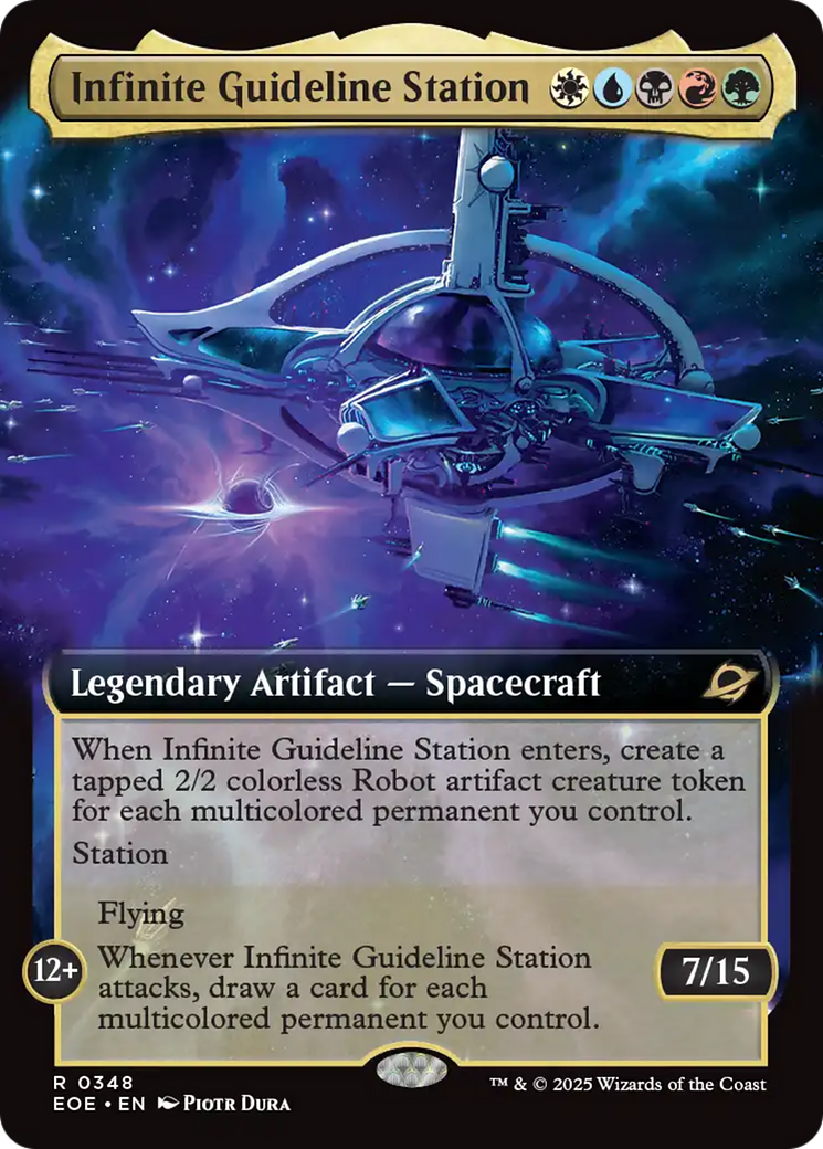 Infinite Guideline Station (Extended Art) [Edge of Eternities] | Cards and Coasters CA