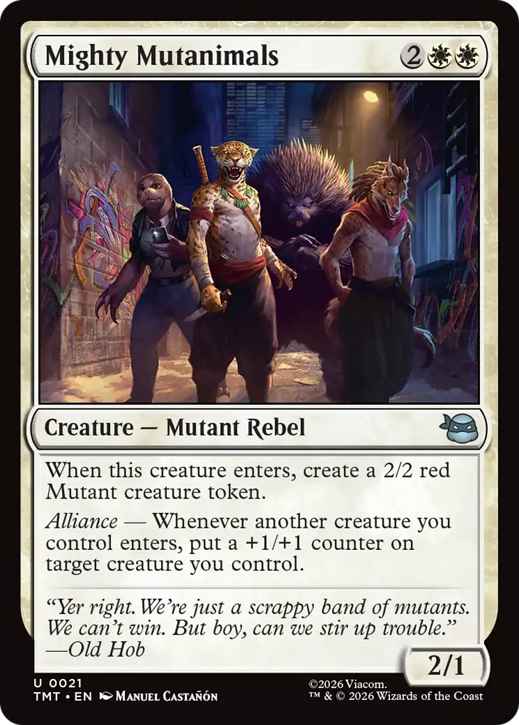 Mighty Mutanimals [Teenage Mutant Ninja Turtles] | Cards and Coasters CA