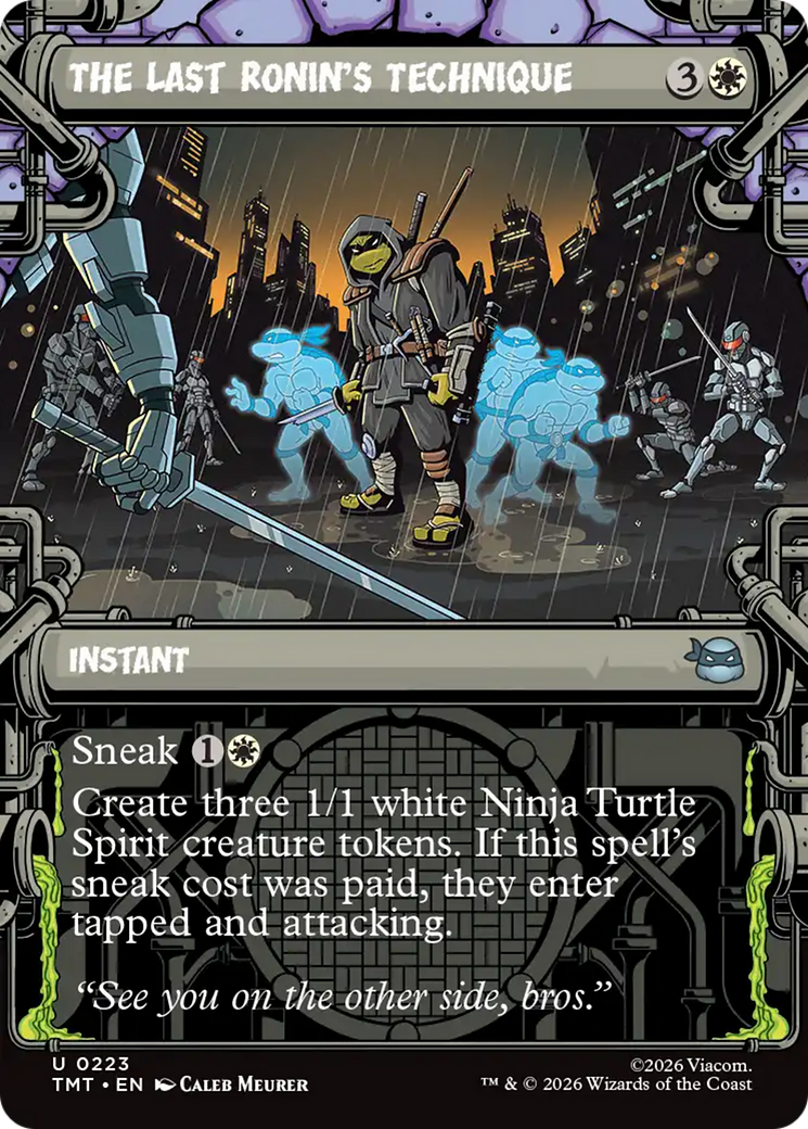 The Last Ronin's Technique (Showcase) [Teenage Mutant Ninja Turtles] | Cards and Coasters CA