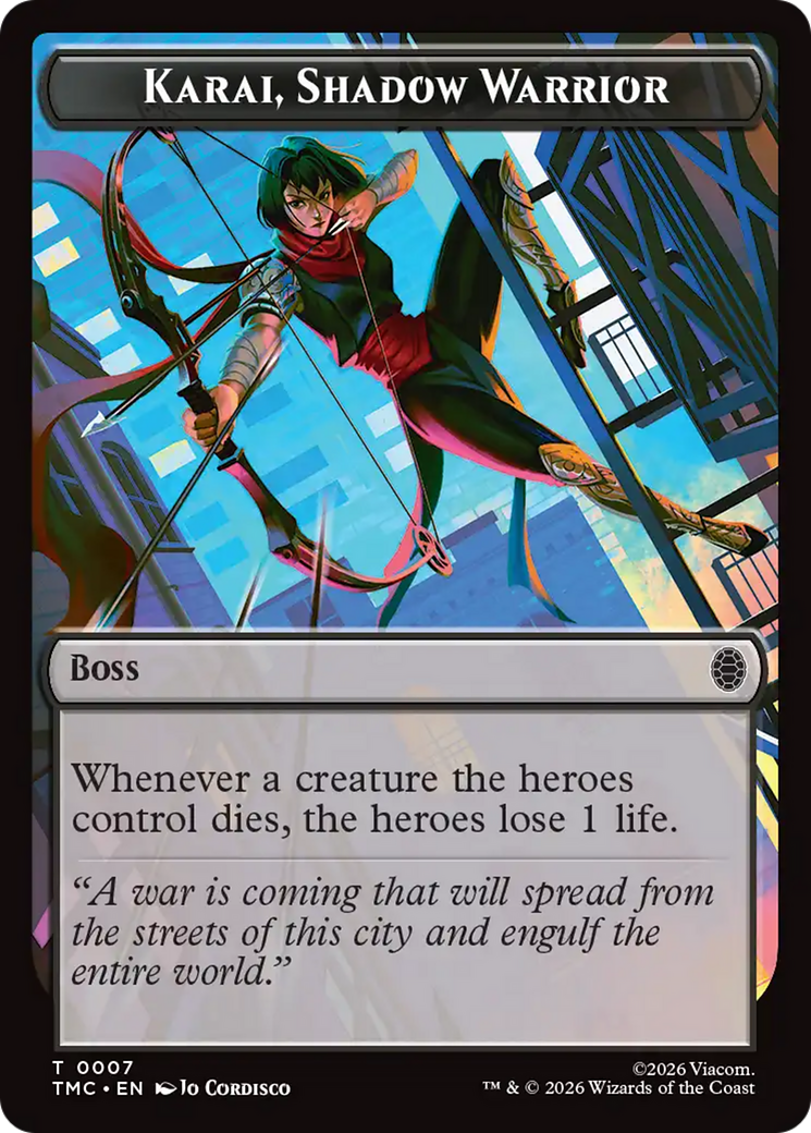 Karai, Shadow Warrior [Teenage Mutant Ninja Turtles Commander Tokens] | Cards and Coasters CA