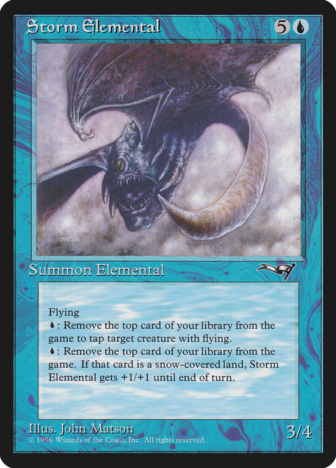 Storm Elemental [Alliances] | Cards and Coasters CA
