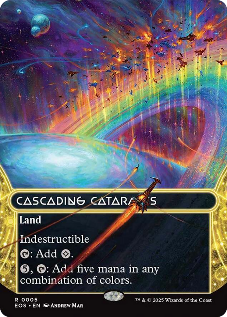 Cascading Cataracts (0005) (Borderless) [Edge of Eternities: Stellar Sights] | Cards and Coasters CA
