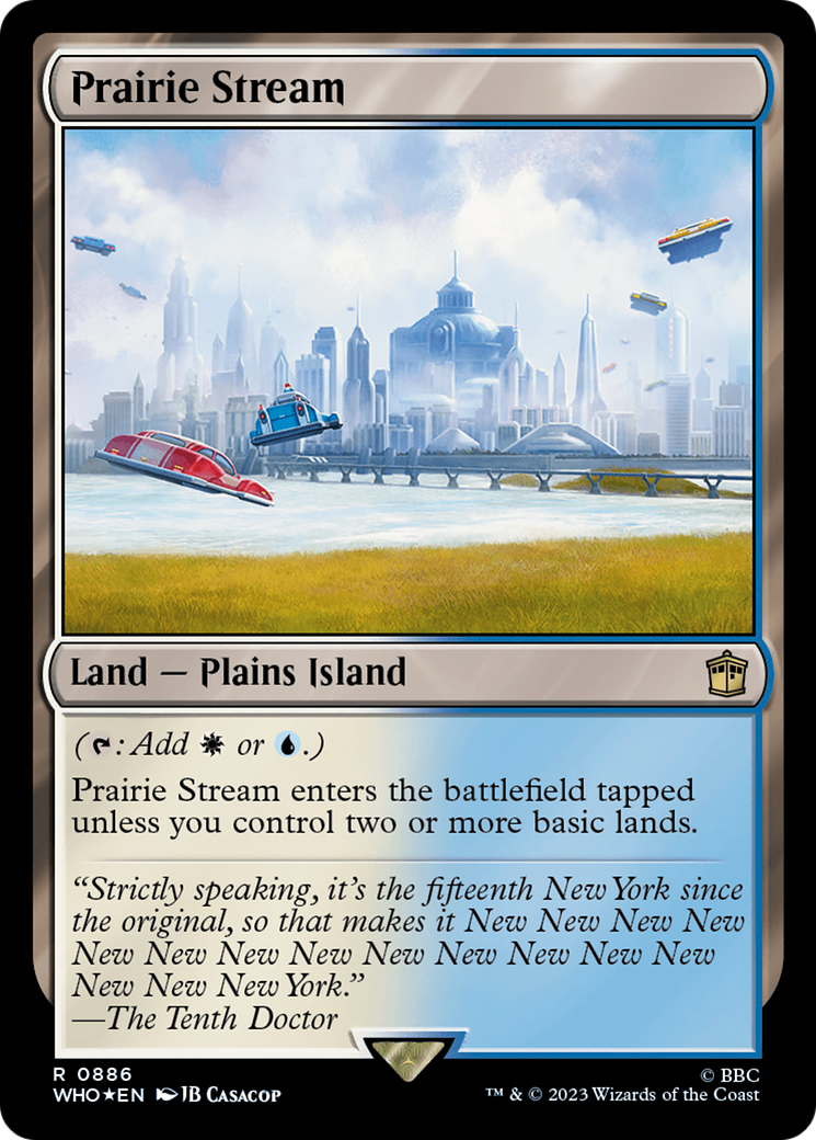 Prairie Stream (Surge Foil) [Doctor Who] | Cards and Coasters CA