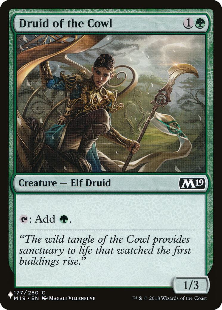 Druid of the Cowl [The List] | Cards and Coasters CA
