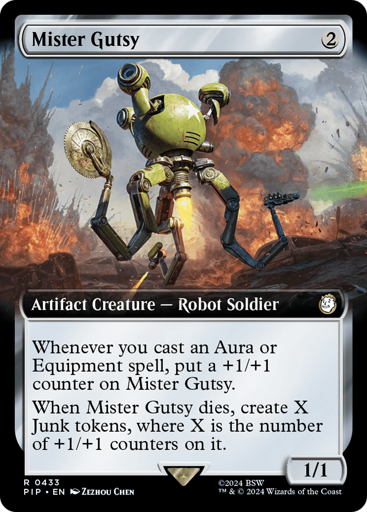 Mister Gutsy (Extended Art) [Fallout] | Cards and Coasters CA