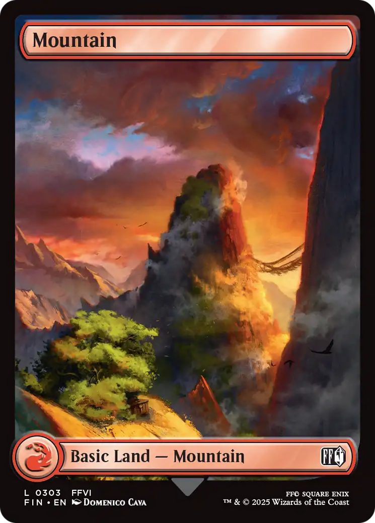 Mountain (0303) [FINAL FANTASY] | Cards and Coasters CA