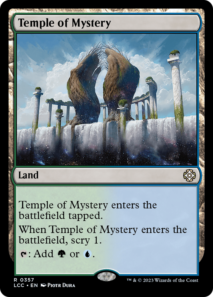 Temple of Mystery [The Lost Caverns of Ixalan Commander] | Cards and Coasters CA