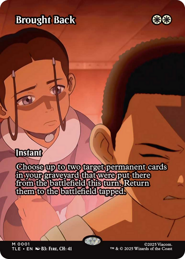 Brought Back (Borderless) [Avatar: The Last Airbender: Eternal-Legal] | Cards and Coasters CA