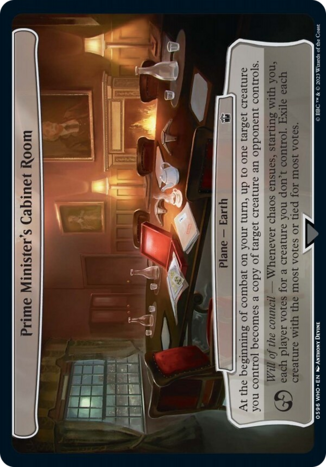 Prime Minister's Cabinet Room [Doctor Who] | Cards and Coasters CA