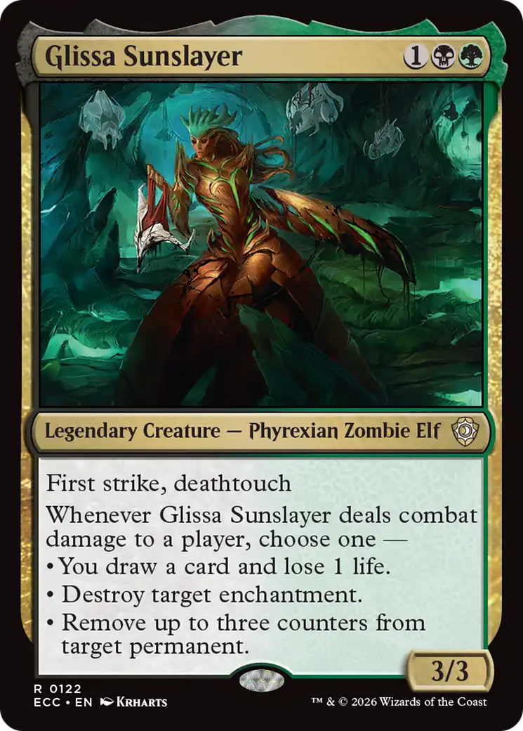 Glissa Sunslayer [Lorwyn Eclipsed Commander] | Cards and Coasters CA