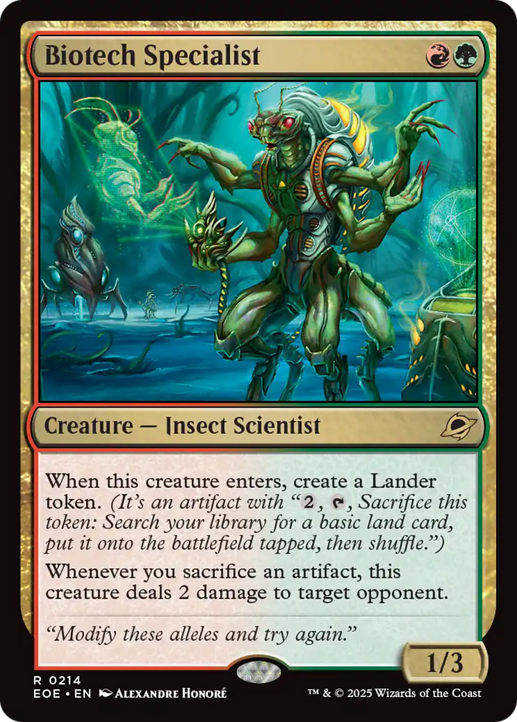 Biotech Specialist [Edge of Eternities] | Cards and Coasters CA