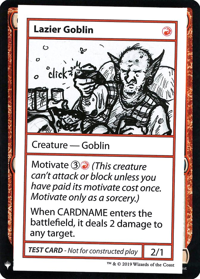 Lazier Goblin [Mystery Booster Playtest Cards] | Cards and Coasters CA