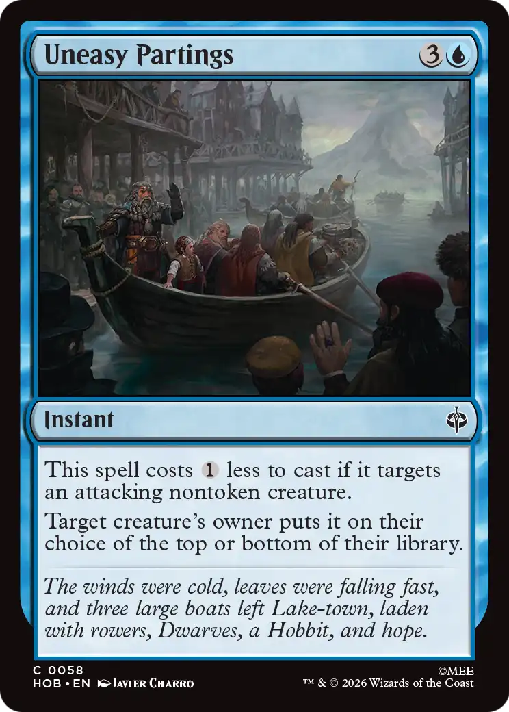 Uneasy Partings [The Hobbit] | Cards and Coasters CA