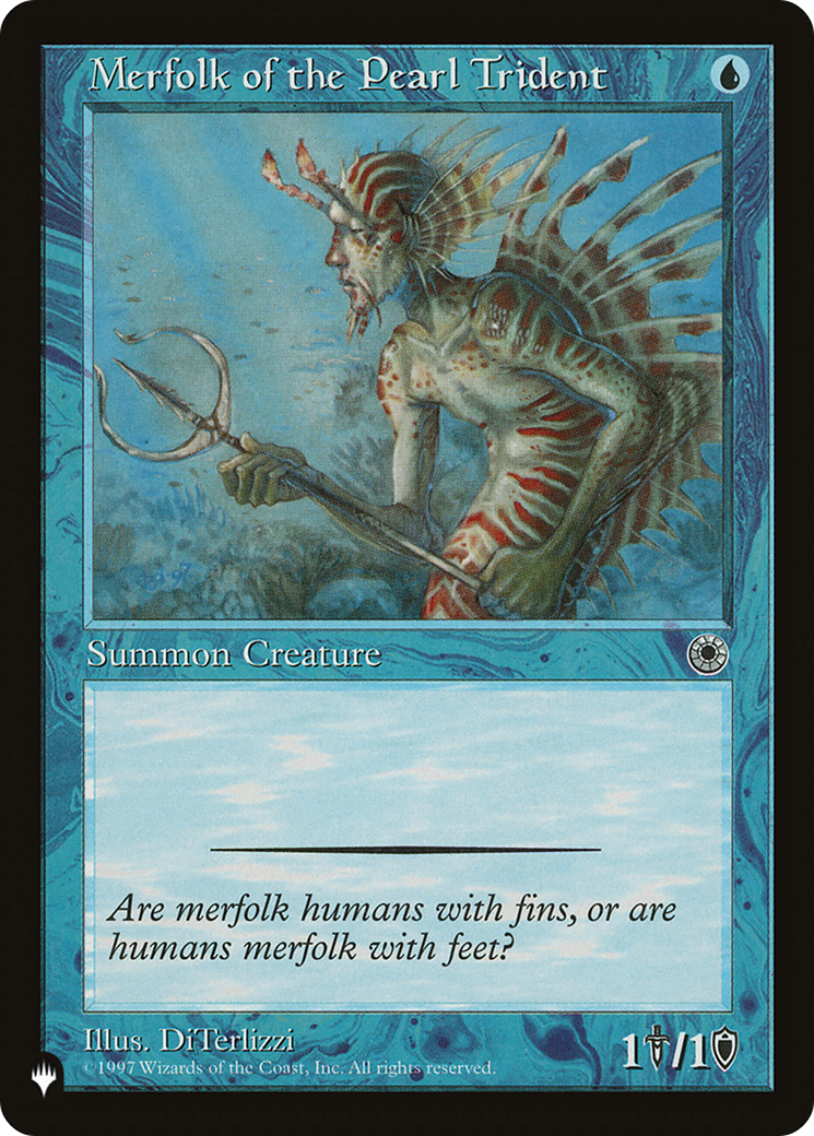 Merfolk of the Pearl Trident [The List Reprints] | Cards and Coasters CA