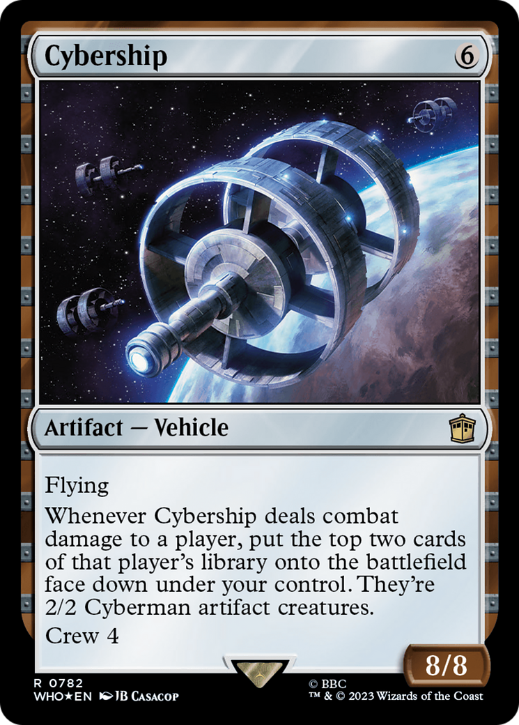 Cybership (Surge Foil) [Doctor Who] | Cards and Coasters CA