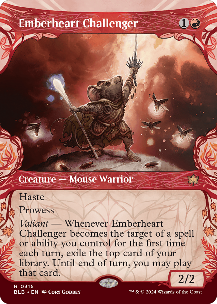 Emberheart Challenger (Showcase) [Bloomburrow] | Cards and Coasters CA