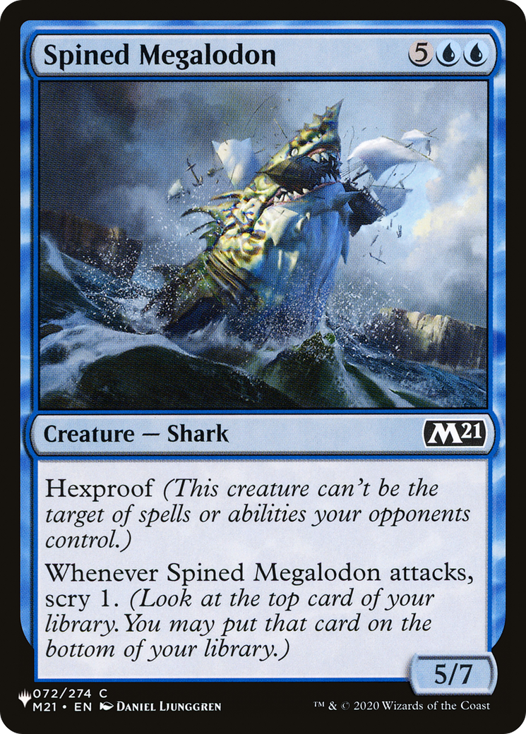 Spined Megalodon [The List Reprints] | Cards and Coasters CA