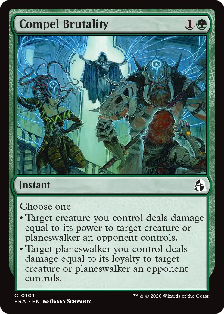 Compel Brutality [Reality Fracture] | Cards and Coasters CA