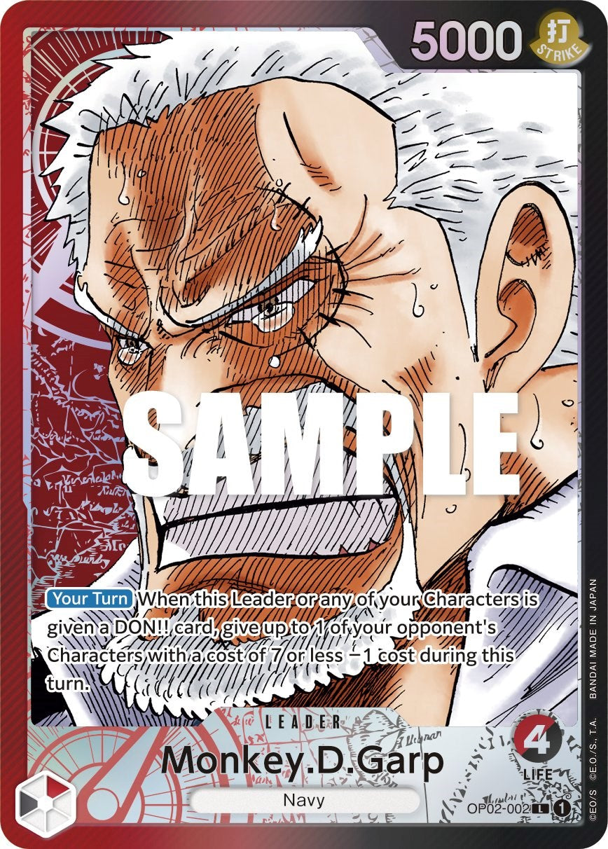 Monkey.D.Garp (Alternate Art) [Paramount War] | Cards and Coasters CA