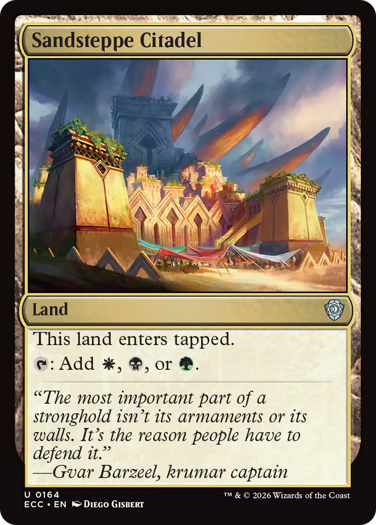 Sandsteppe Citadel [Lorwyn Eclipsed Commander] | Cards and Coasters CA