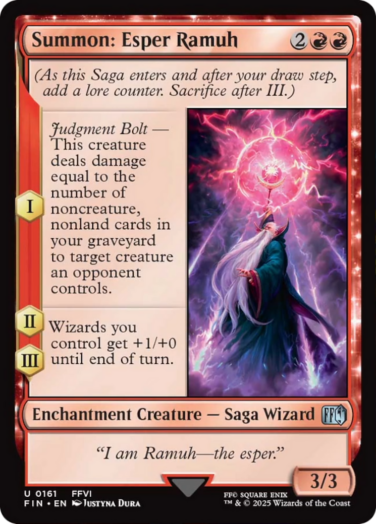 Summon: Esper Ramuh [FINAL FANTASY] | Cards and Coasters CA