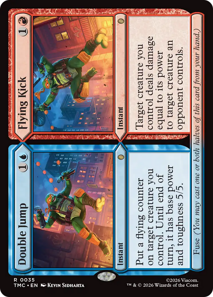 Double Jump // Flying Kick [Teenage Mutant Ninja Turtles Commander] | Cards and Coasters CA