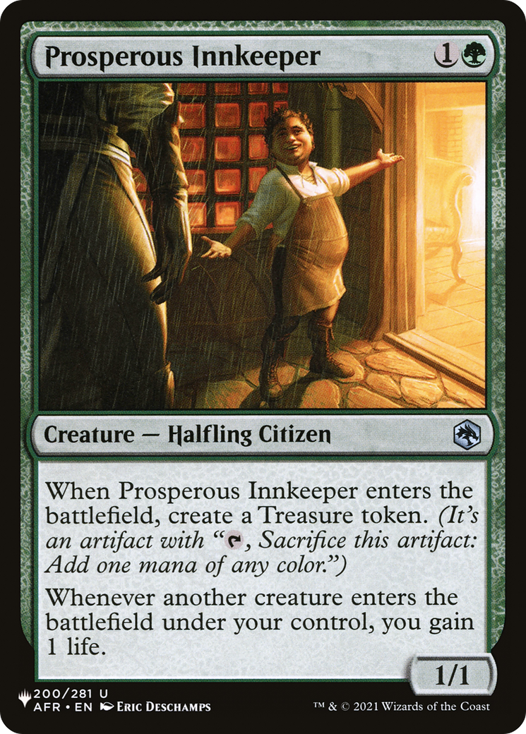 Prosperous Innkeeper [The List Reprints] | Cards and Coasters CA