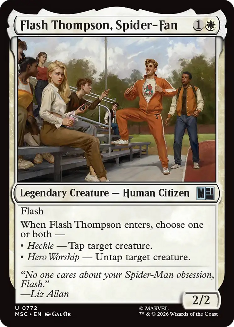 Flash Thompson, Spider-Fan [Marvel Super Heroes Commander] | Cards and Coasters CA