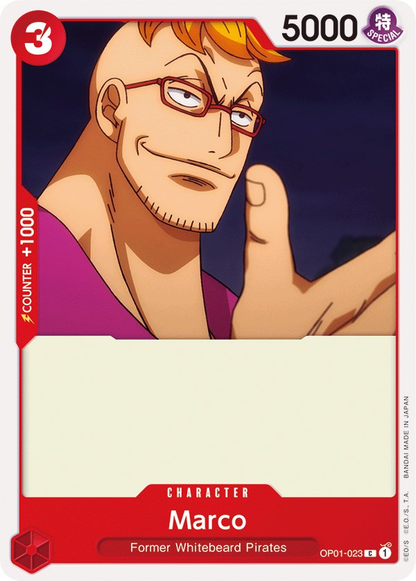 Marco [Romance Dawn] | Cards and Coasters CA