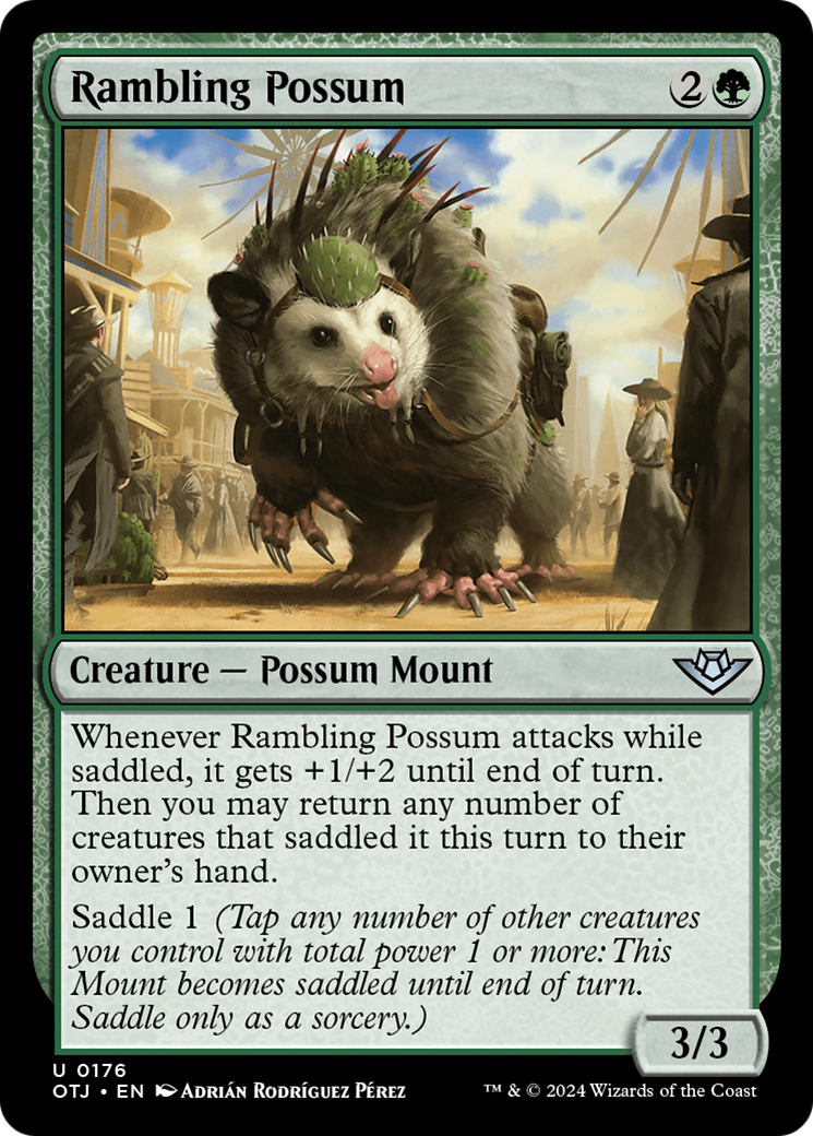 Rambling Possum [Outlaws of Thunder Junction] | Cards and Coasters CA