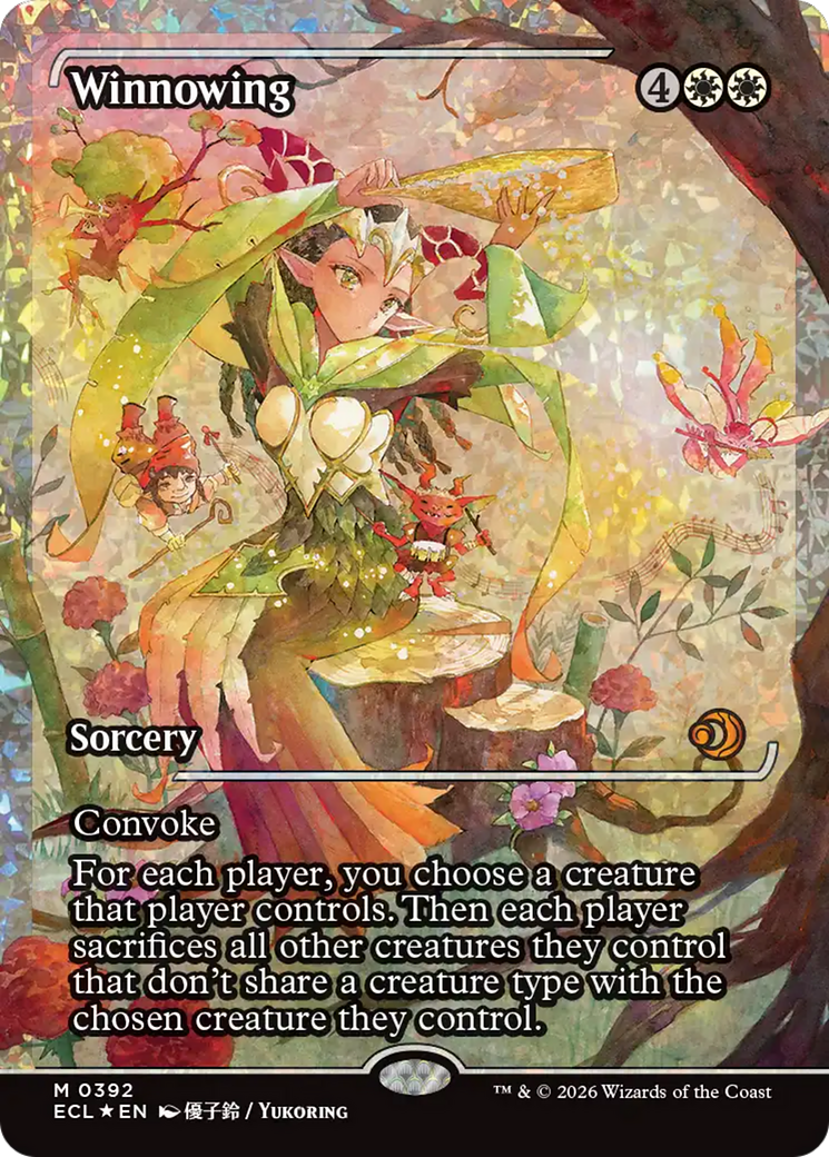 Winnowing (Showcase) (Fracture Foil) [Lorwyn Eclipsed] | Cards and Coasters CA