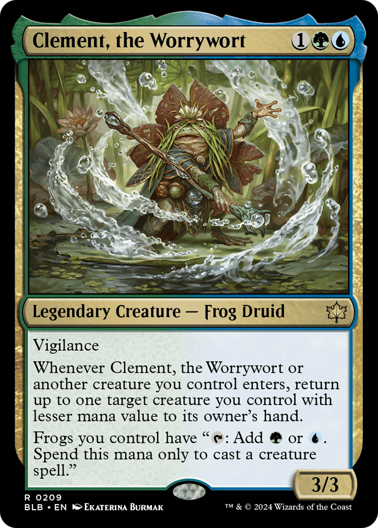 Clement, the Worrywort [Bloomburrow] | Cards and Coasters CA