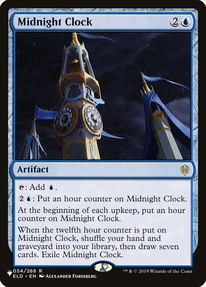 Midnight Clock [The List] | Cards and Coasters CA