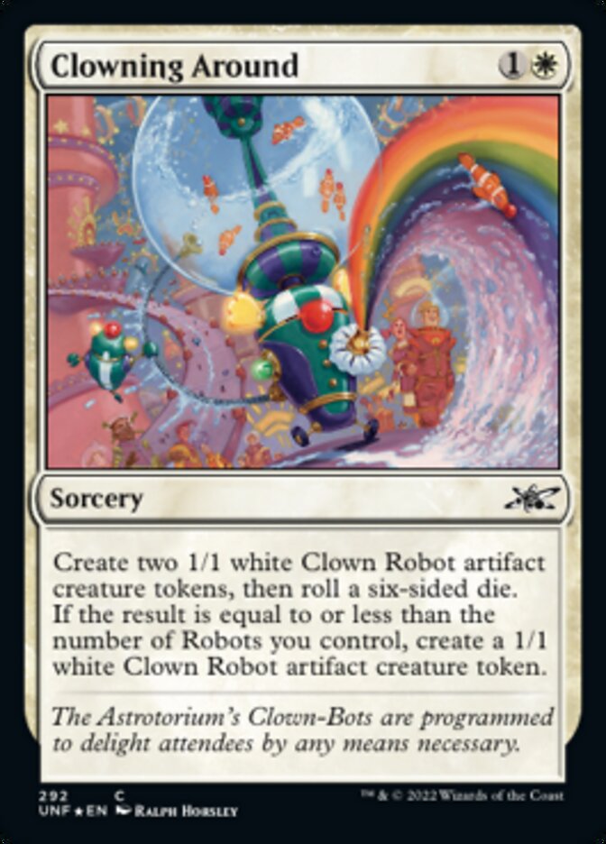 Clowning Around (Galaxy Foil) [Unfinity] | Cards and Coasters CA