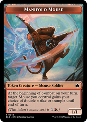 Sword // Manifold Mouse Double-Sided Token [Bloomburrow Tokens] | Cards and Coasters CA