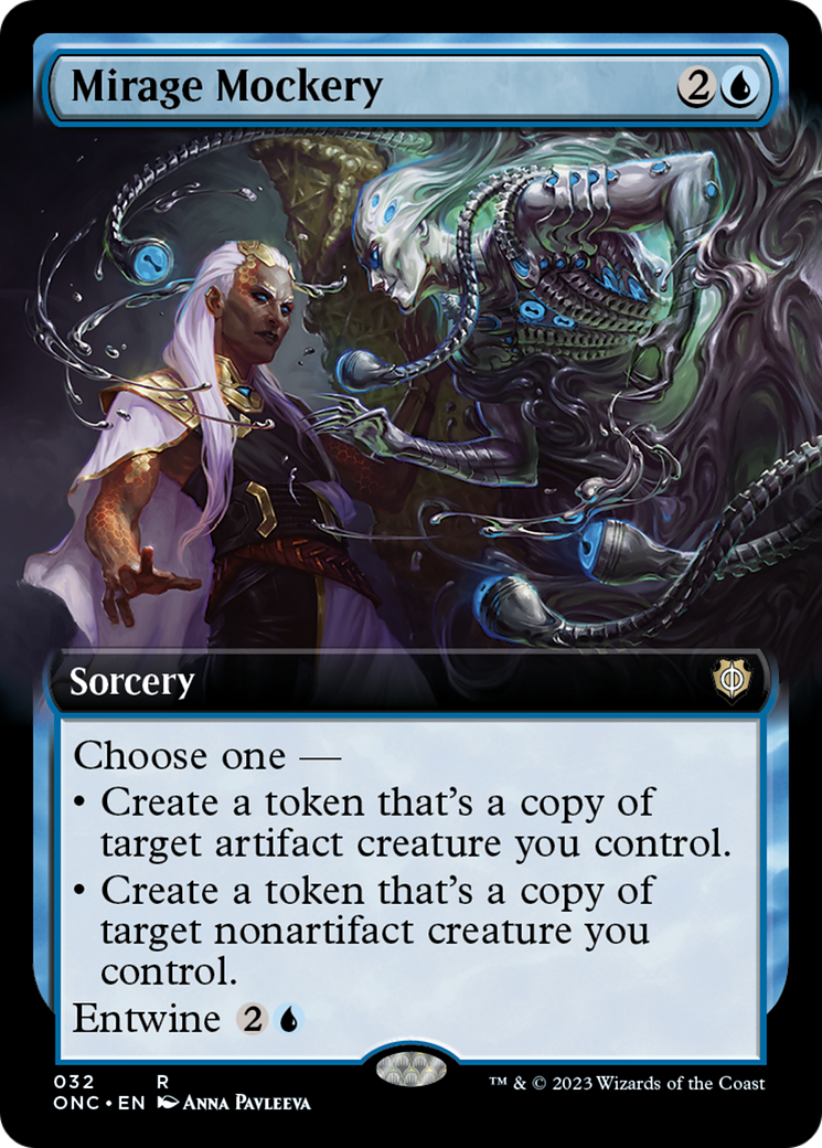 Mirage Mockery (Extended Art) [Phyrexia: All Will Be One Commander] | Cards and Coasters CA