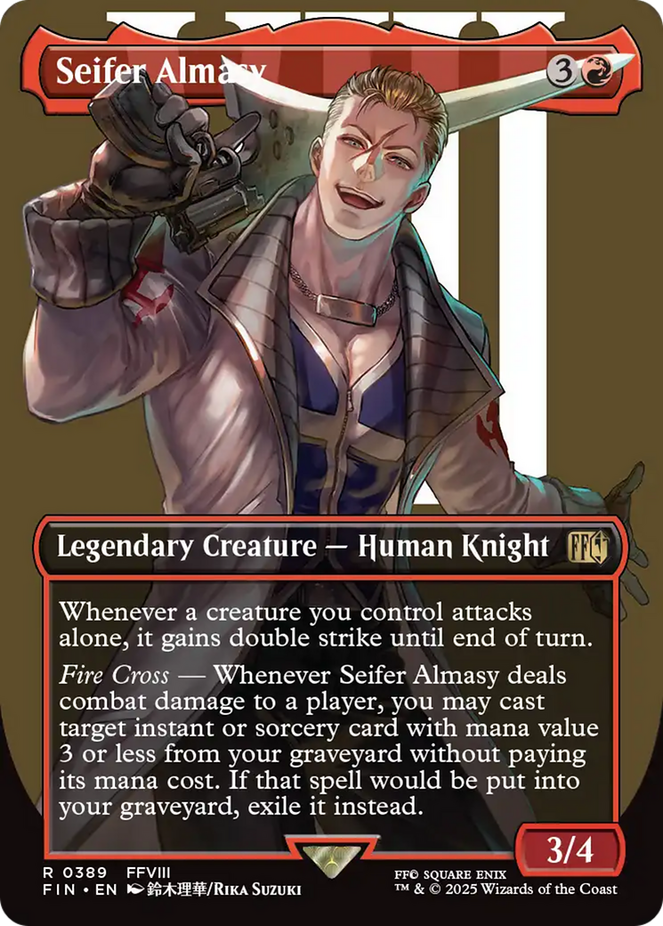 Seifer Almasy (Borderless) [FINAL FANTASY] | Cards and Coasters CA