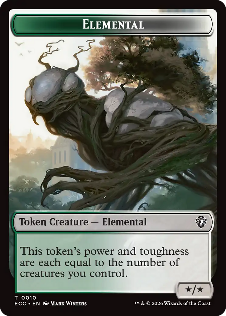 Copy // Elemental (0010) Double-Sided Token [Lorwyn Eclipsed Tokens] | Cards and Coasters CA