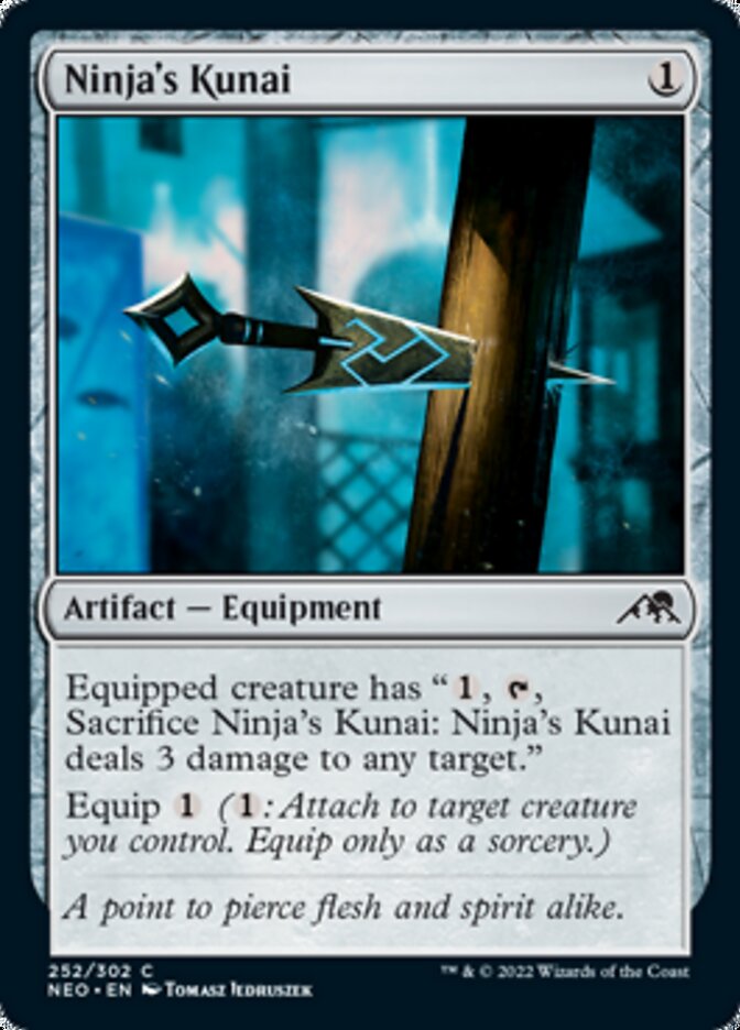 Ninja's Kunai [Kamigawa: Neon Dynasty] | Cards and Coasters CA