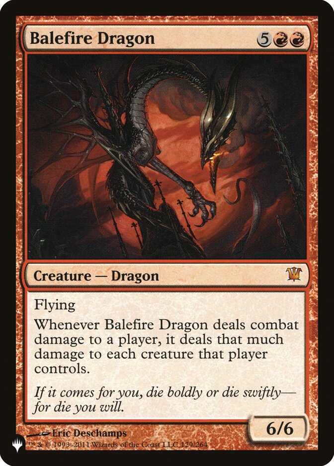 Balefire Dragon [The List] | Cards and Coasters CA